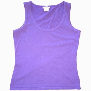 Purple MICHAEL KORS Scoop Neck Sleeveless Top Junior Size Medium Tank Top Sz Med
